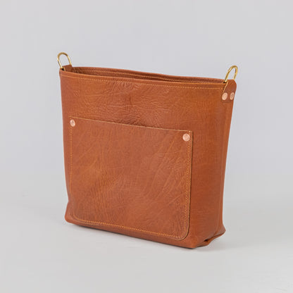 Tan Bison Mini Crossbody Travel Tote