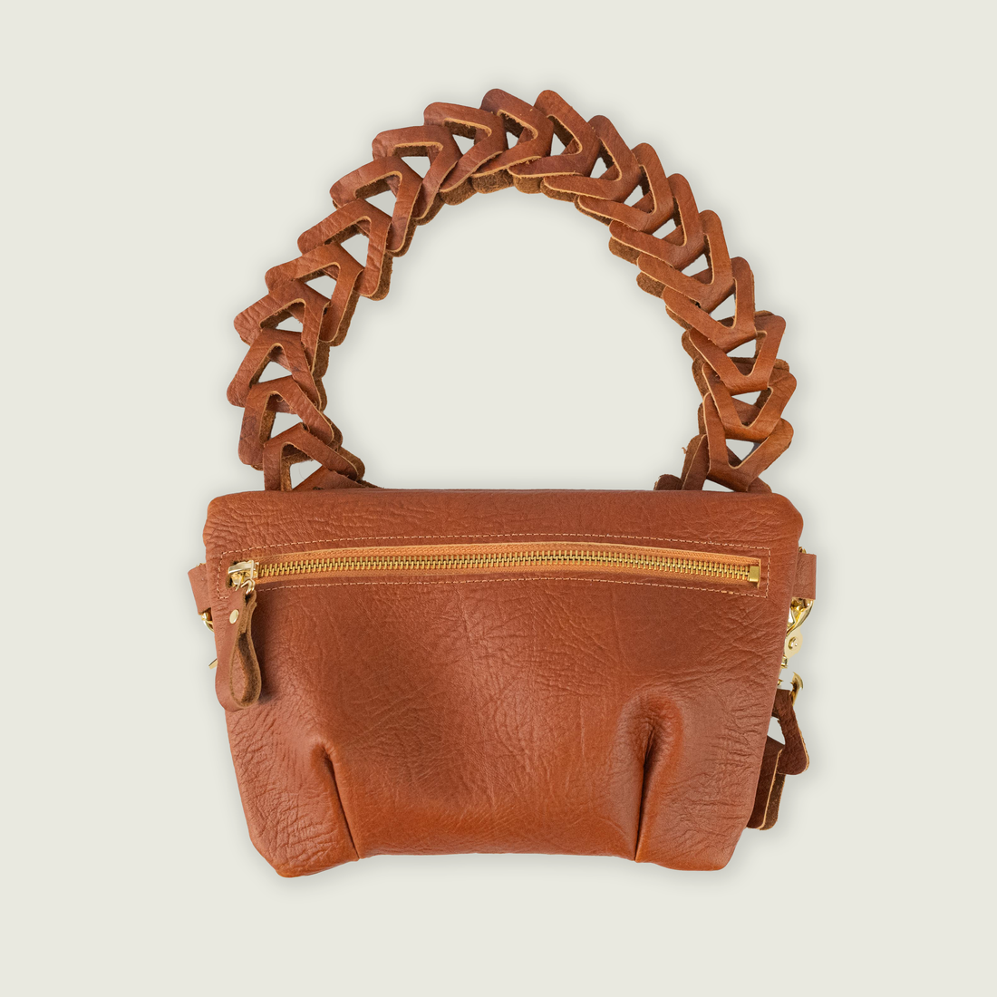 Tan Bison Belt Bag