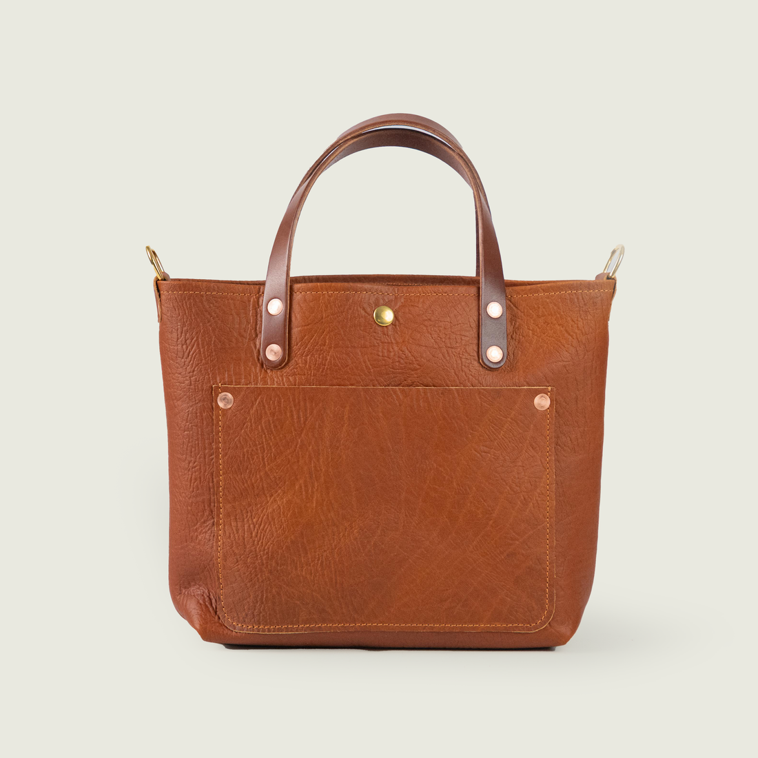 Tan Bison Mini Travel Tote