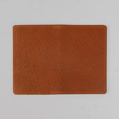 Tan Bison Passport Wallet