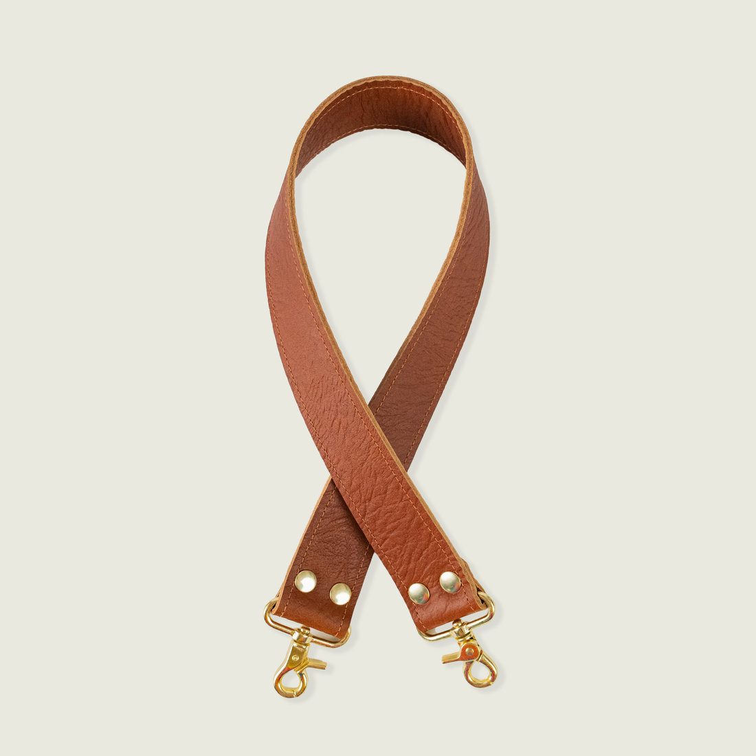 Tan Bison 2-Ply Wide Shoulder Strap
