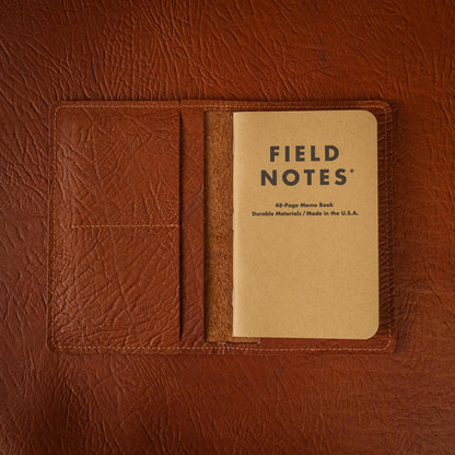 Tan Bison Passport Wallet
