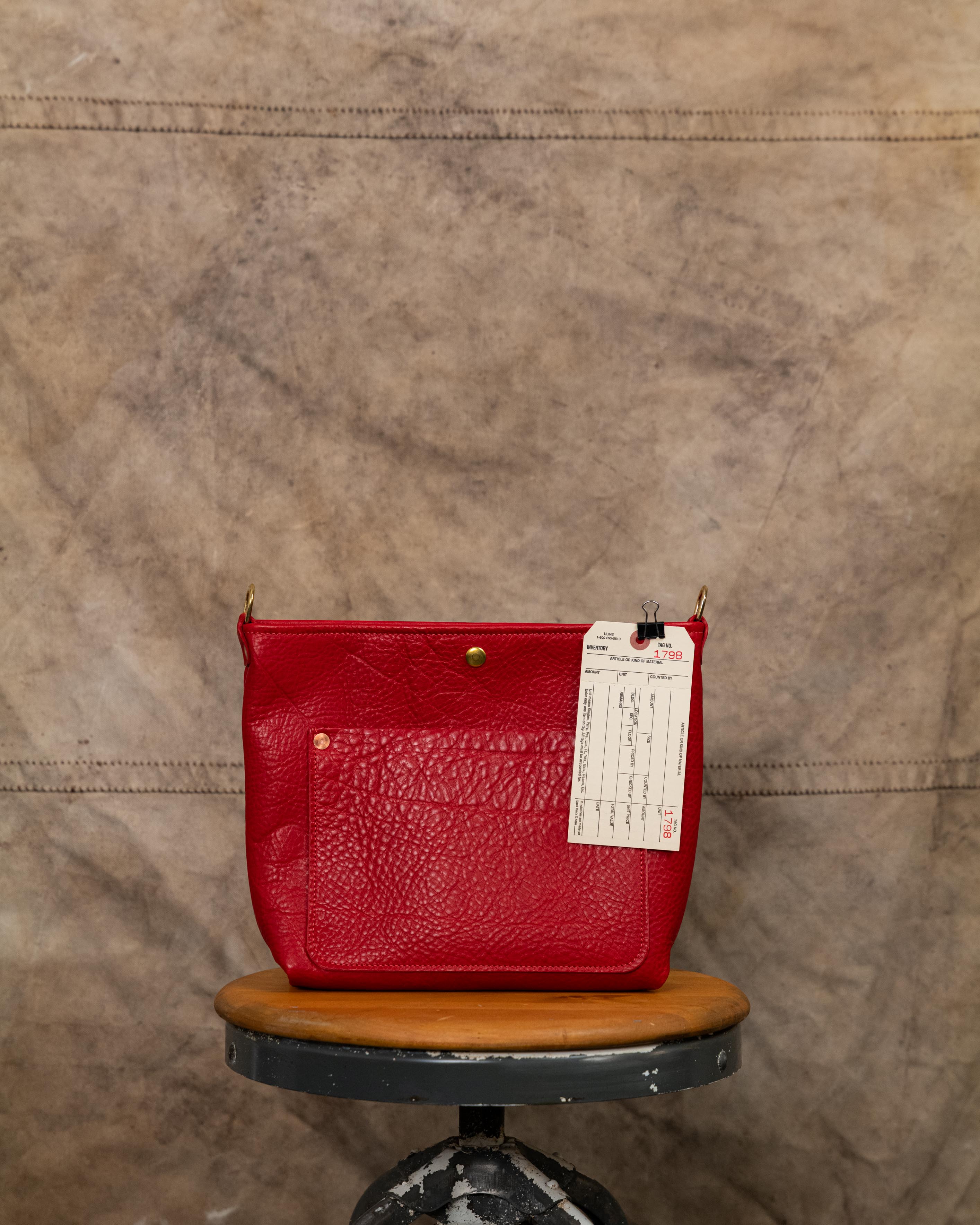 1798 Red Cypress Mini Crossbody Travel Tote (no zipper)