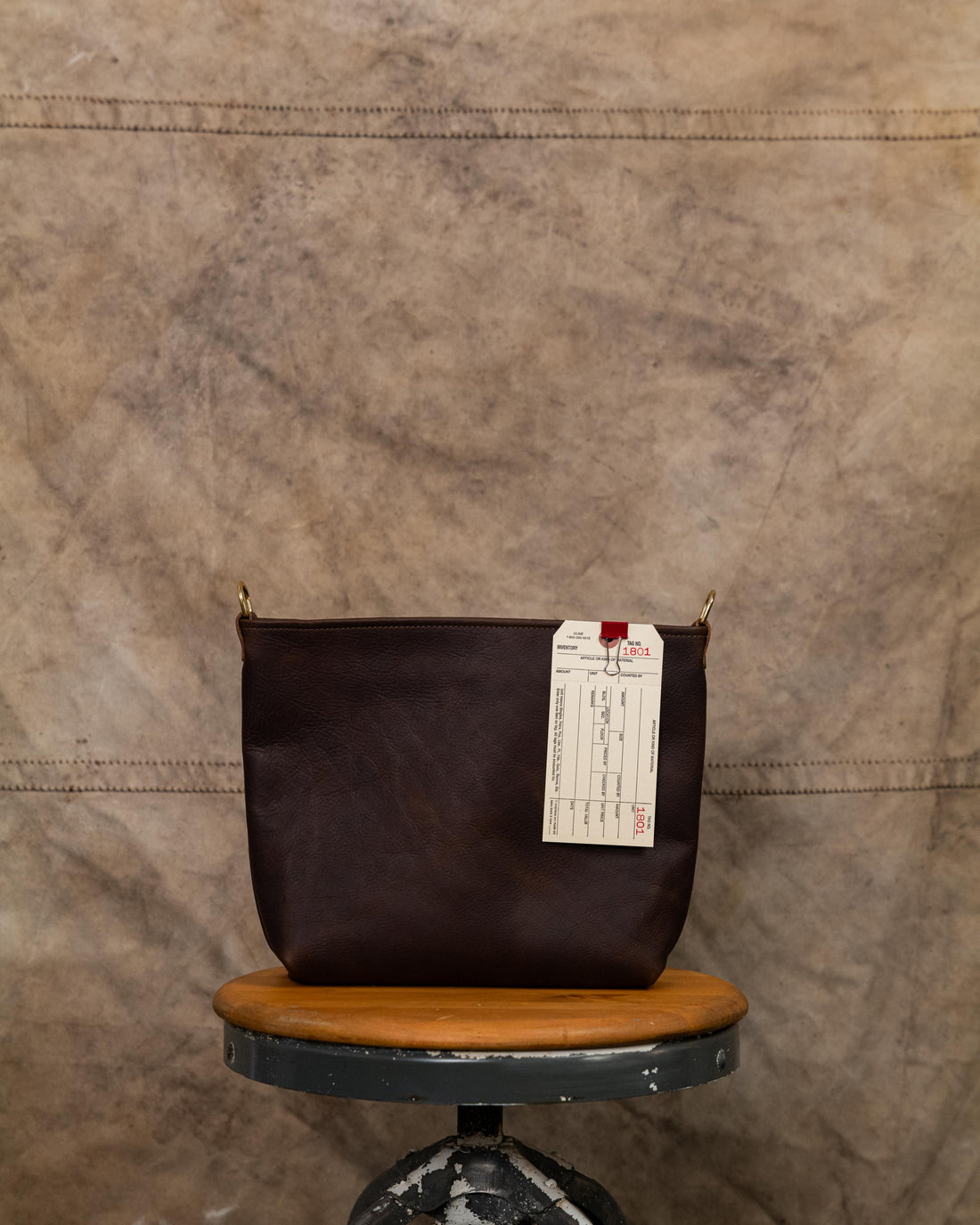 1801 Brown Kodiak Mini Crossbody Tote