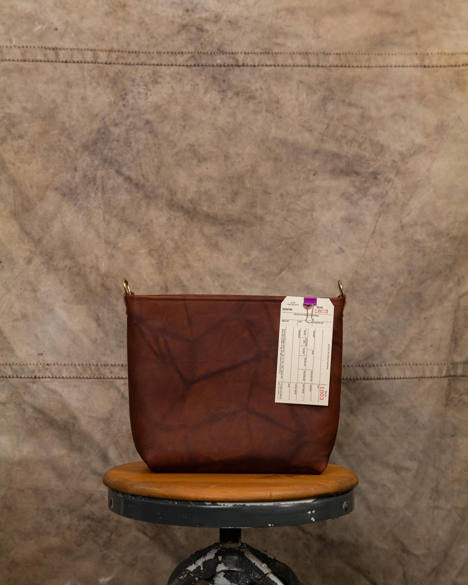 1803 Tan Crunch Mini Crossbody Tote