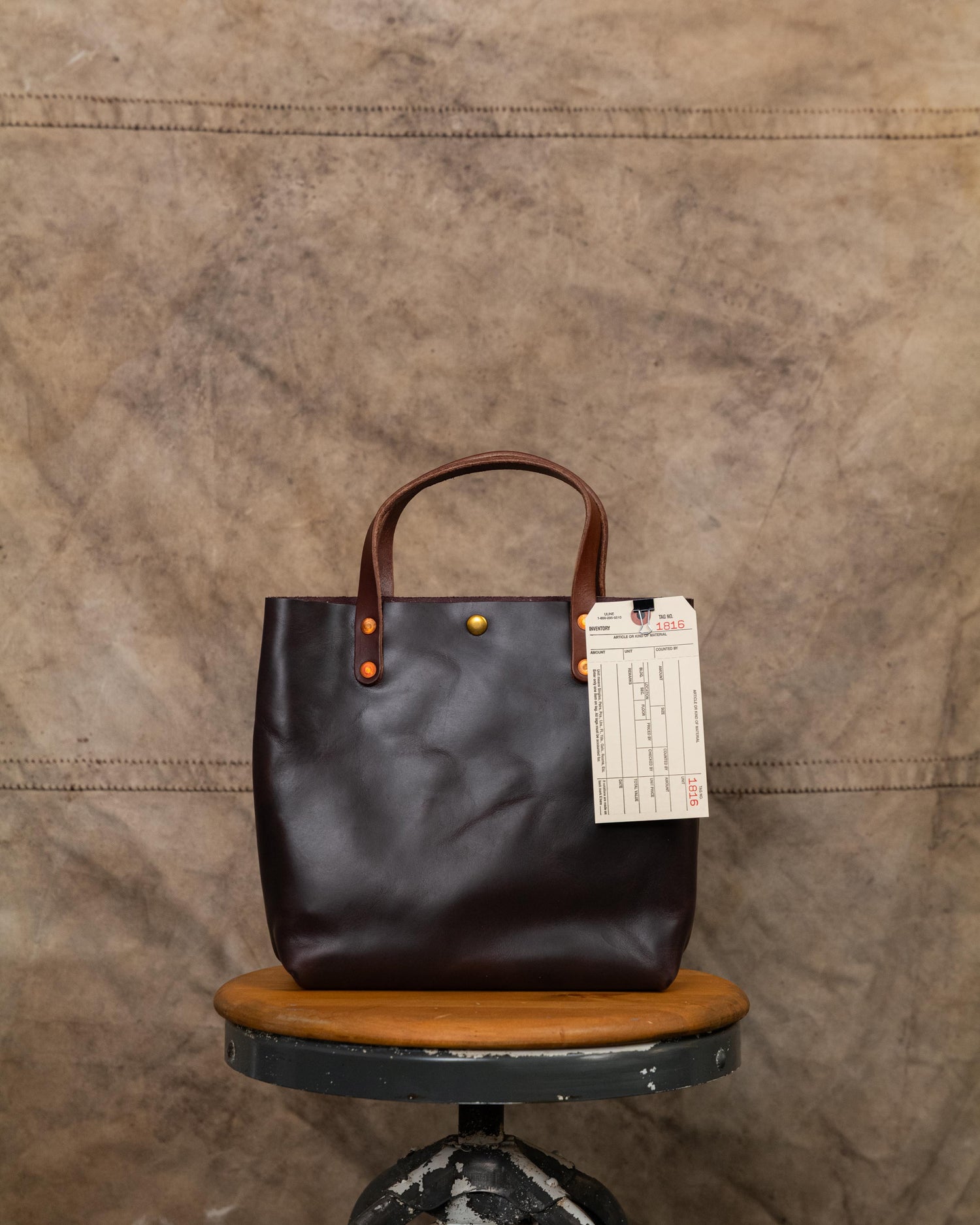 1816 Burgundy Horween Roulette Mini Tote