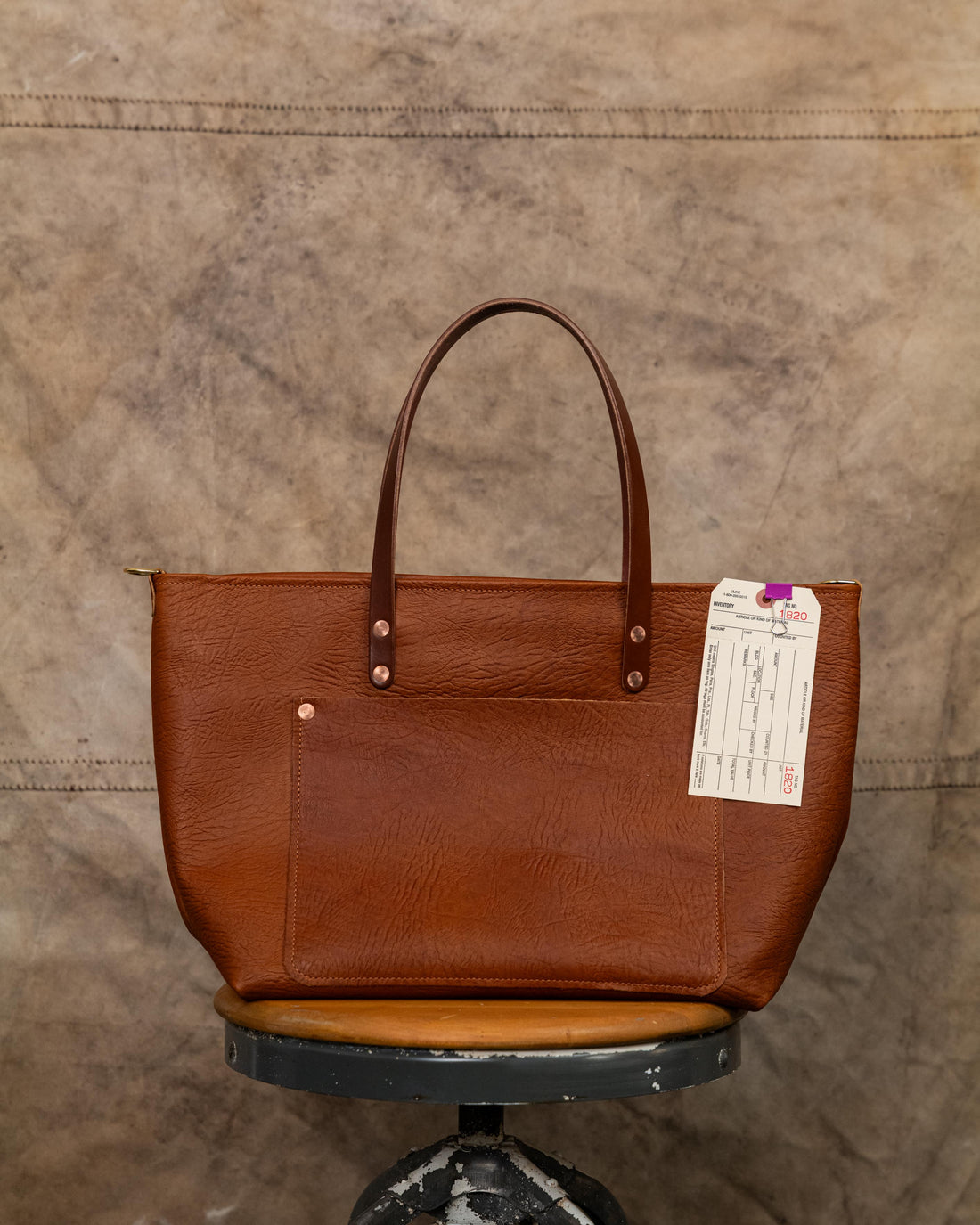 1820 Tan Bison Market Tote