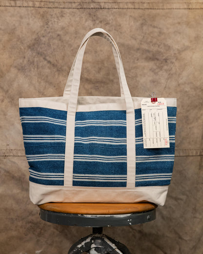 1853 Indigo Canvas Flagship Tote with 8” Handles