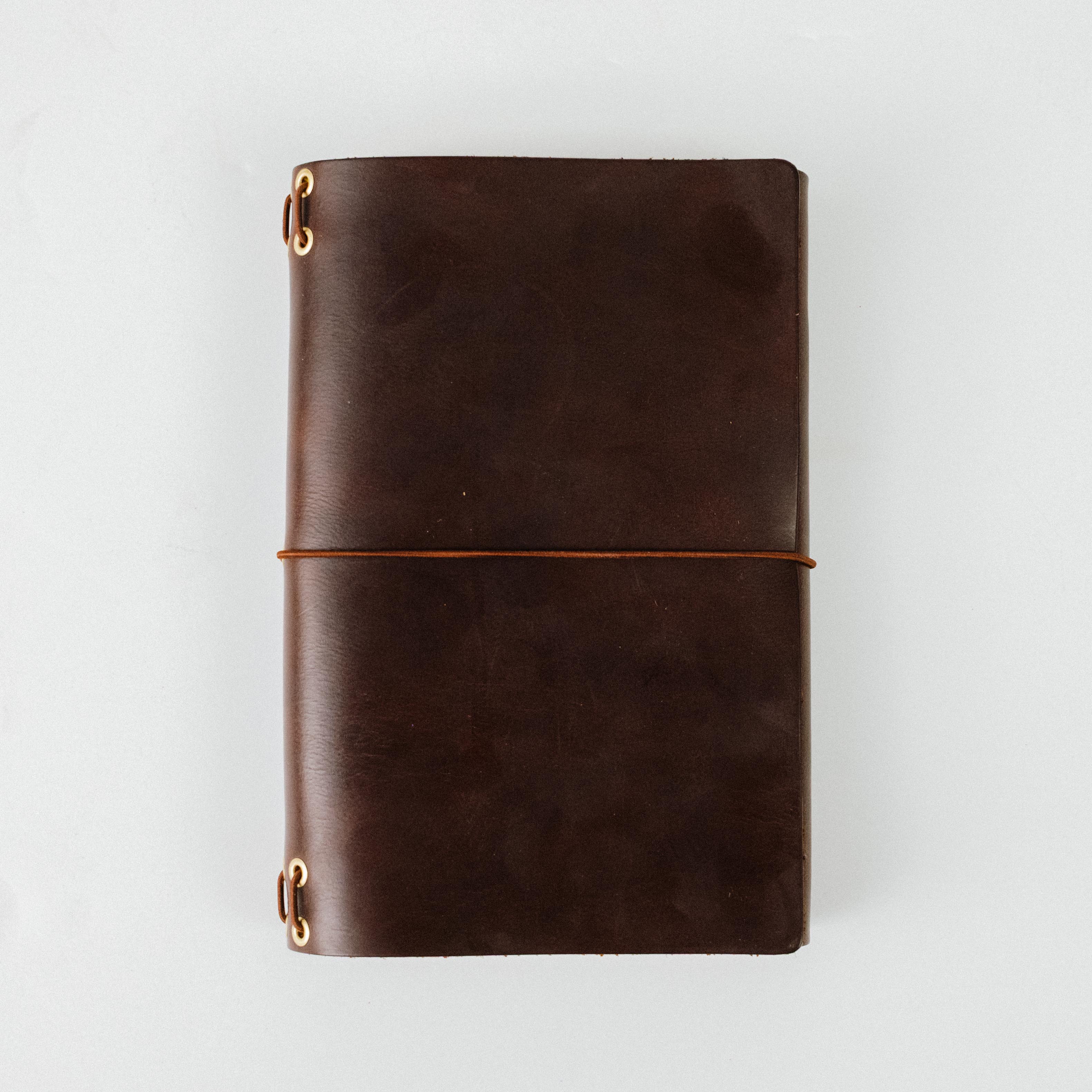 Brown Chromexcel Travel Journal