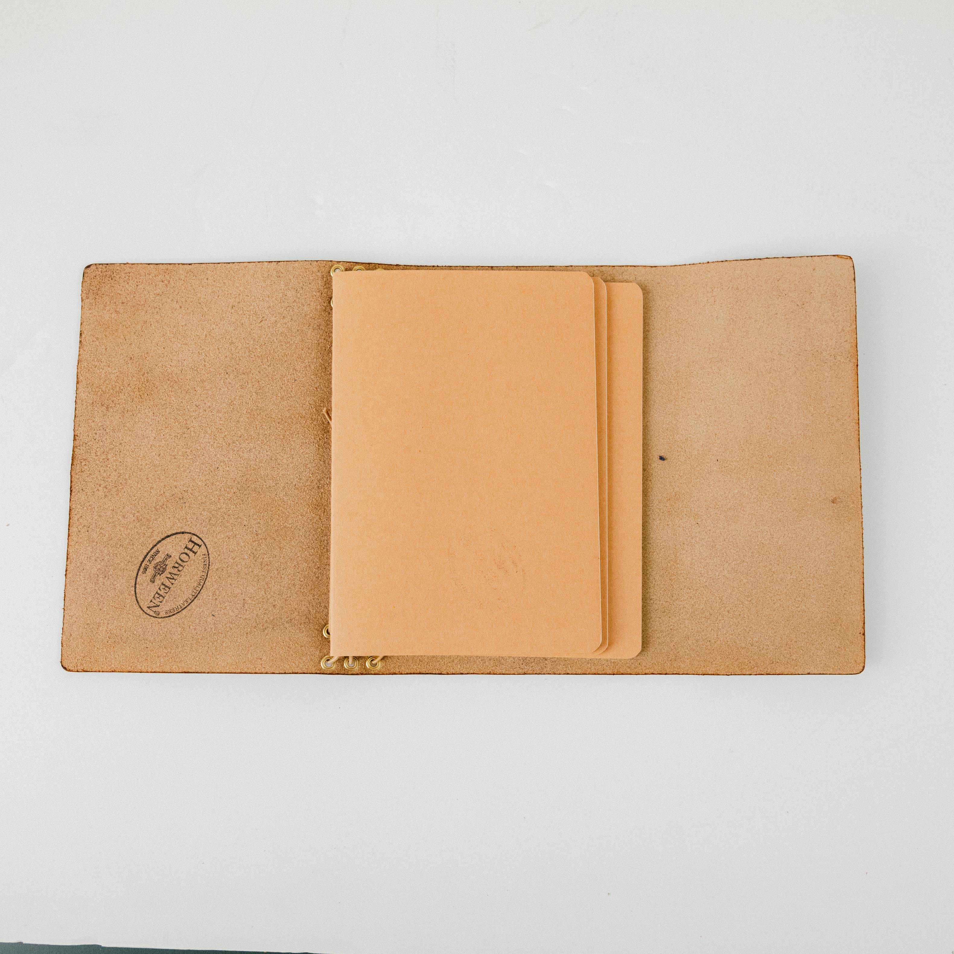 Black Chromexcel Travel Journal