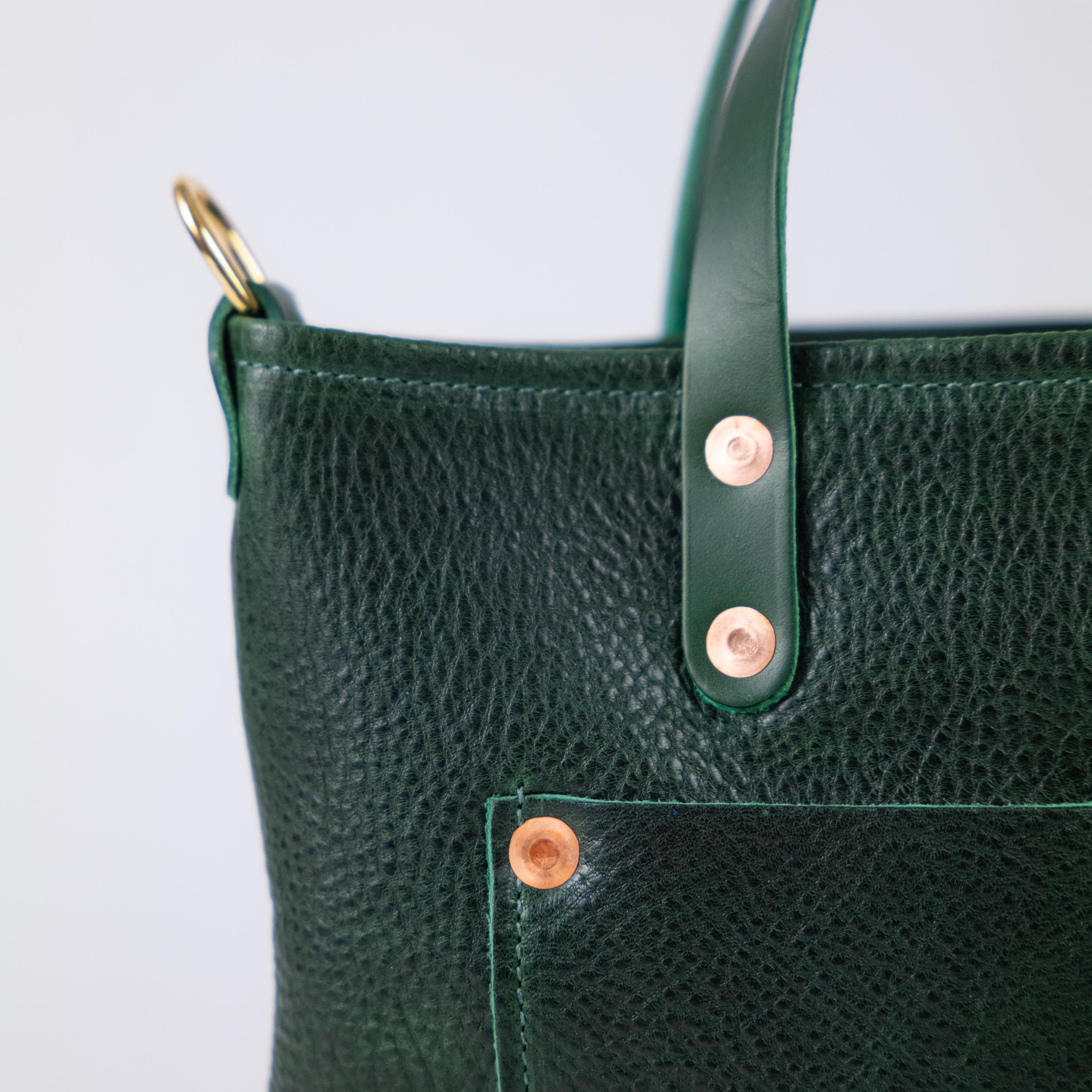 Green Bulldog Mini Travel Tote