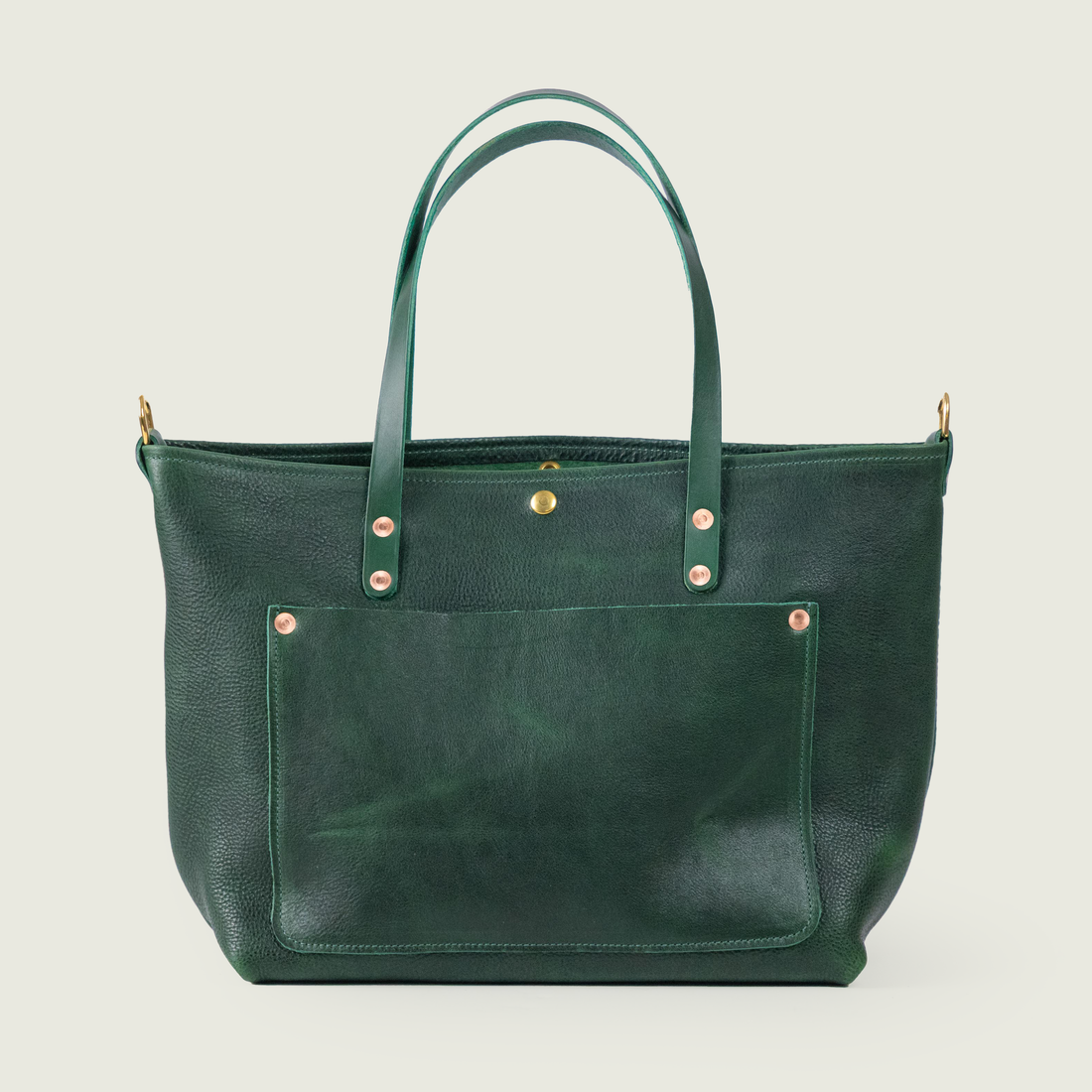 Green Bulldog East West Travel Tote