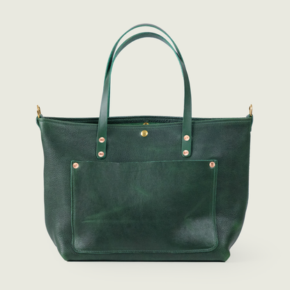 Green Bulldog East West Travel Tote