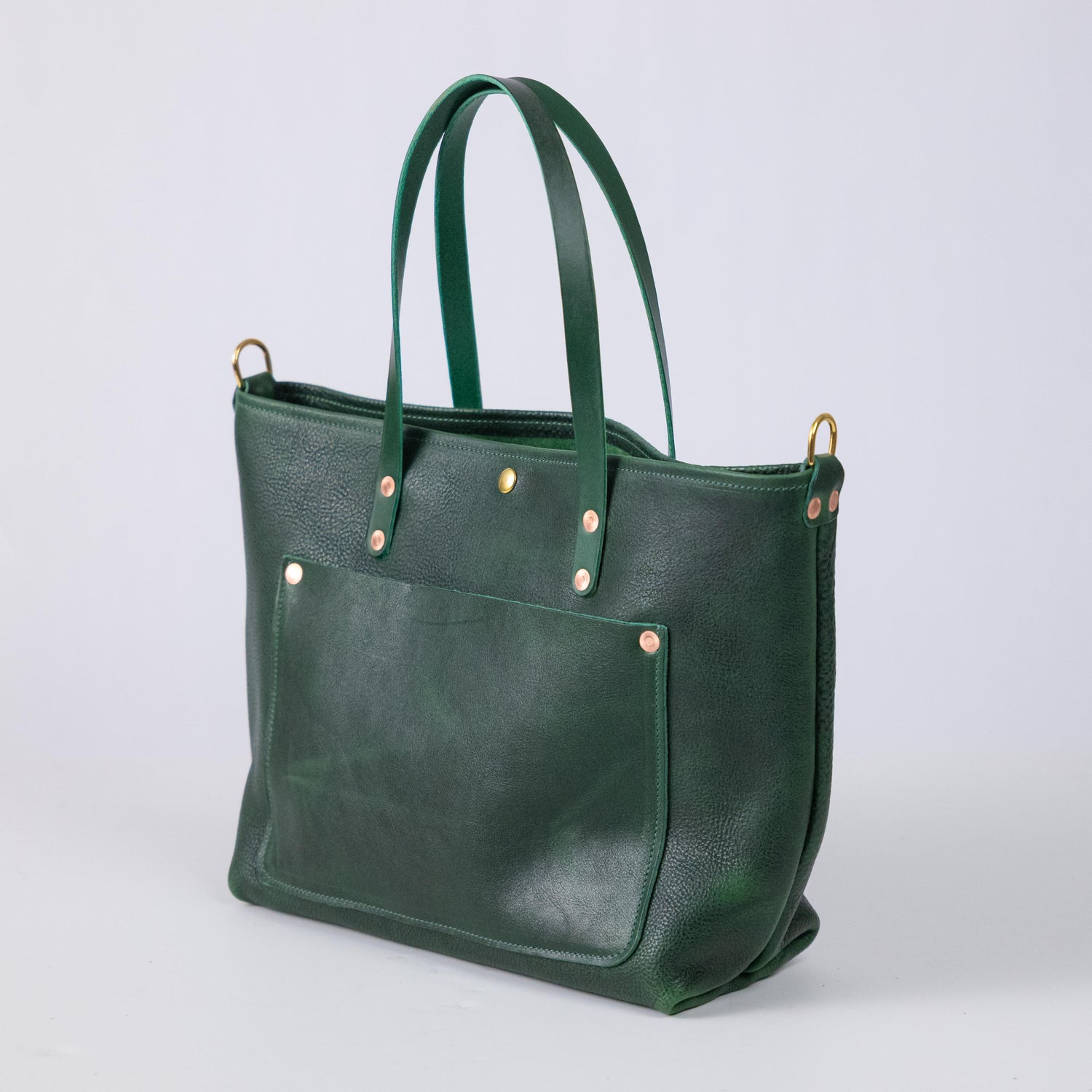 Green Bulldog East West Travel Tote