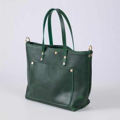 Green Bulldog East West Travel Tote
