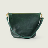 Green Bulldog Zip-Top Bucket Bag