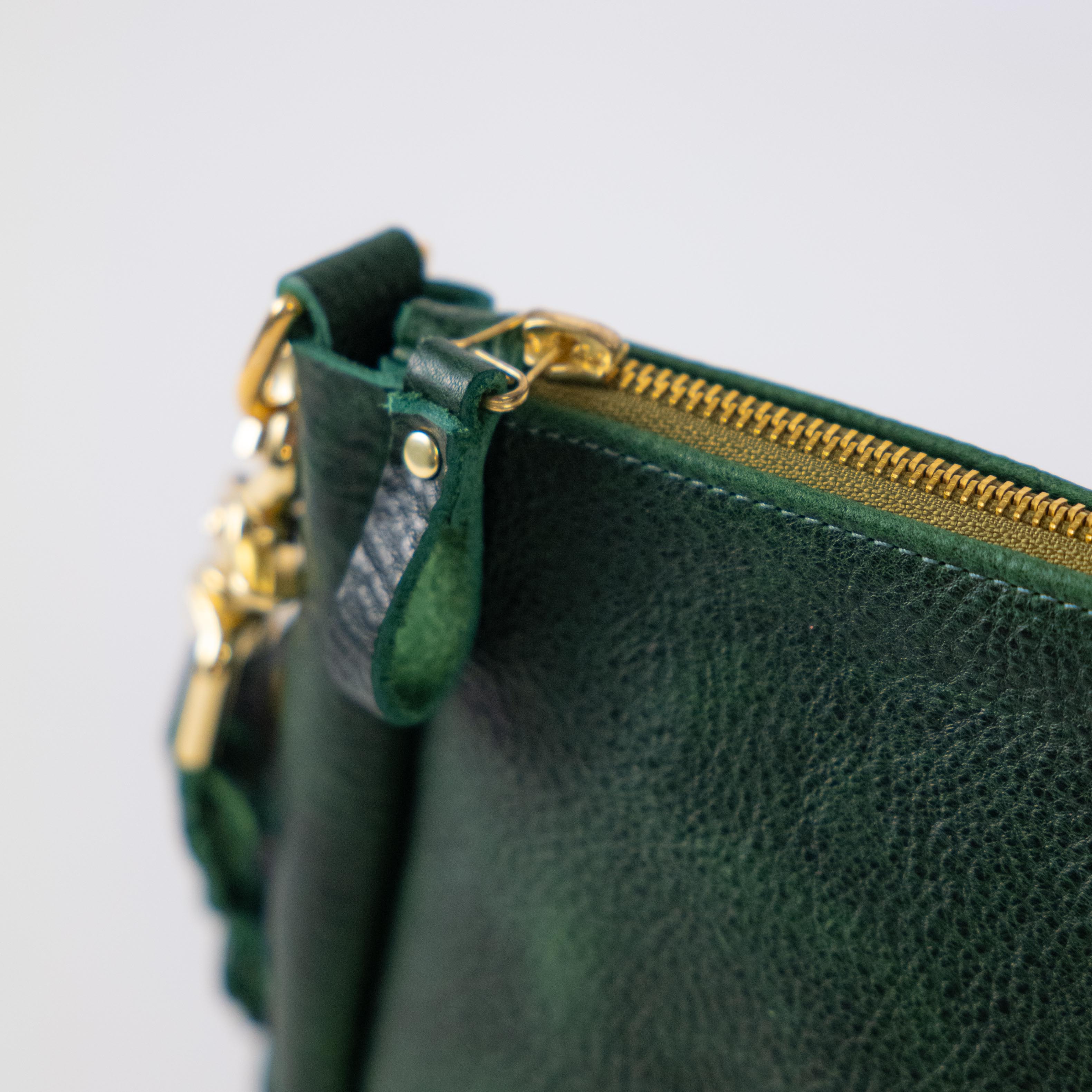 Green Bulldog Crossbody Bag