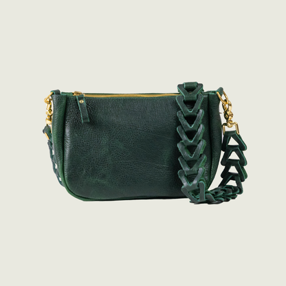 Green Bulldog Medium Crossbody Bag