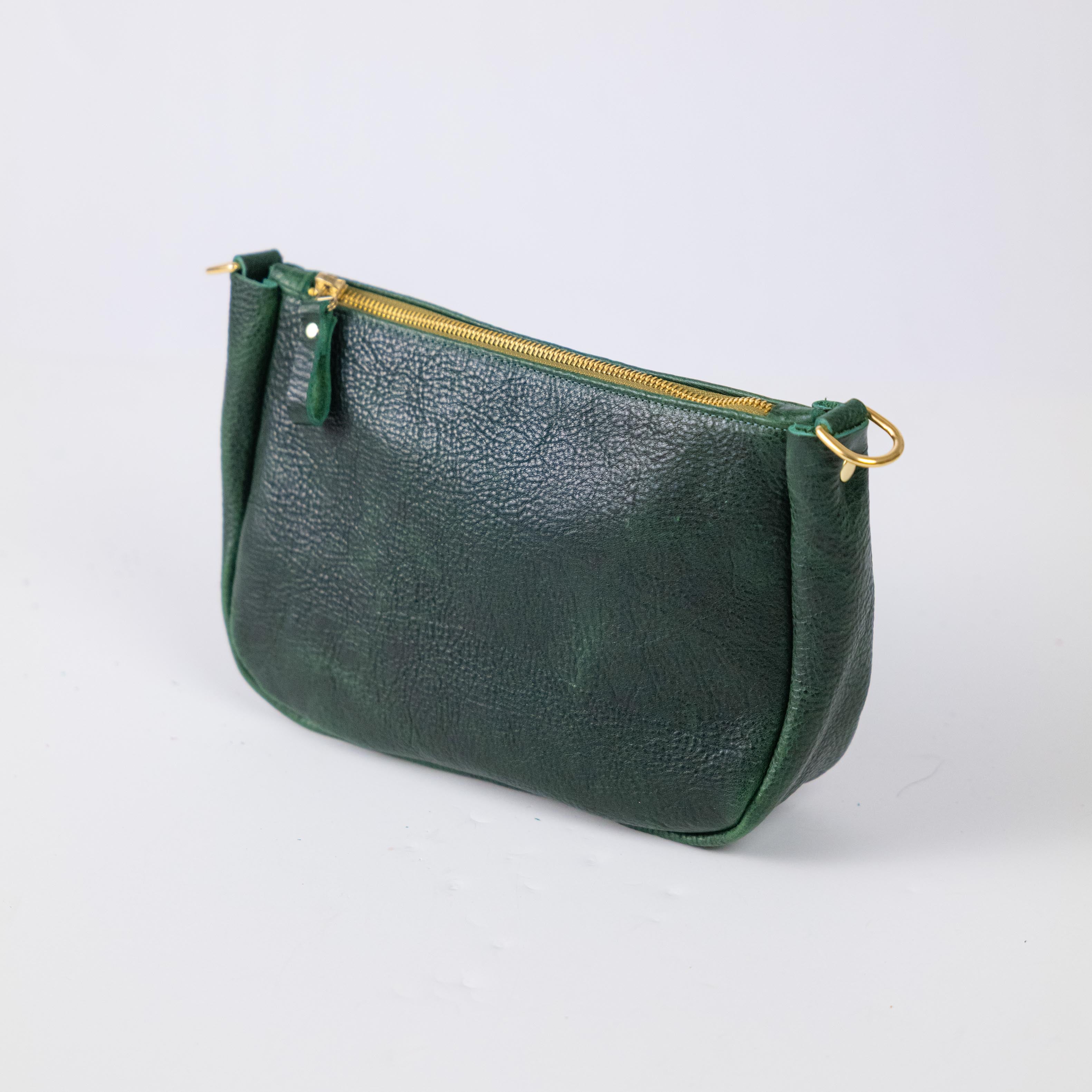 Green Bulldog Medium Crossbody Bag