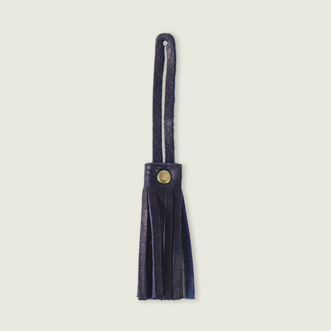 Purple Bulldog Leather Tassel