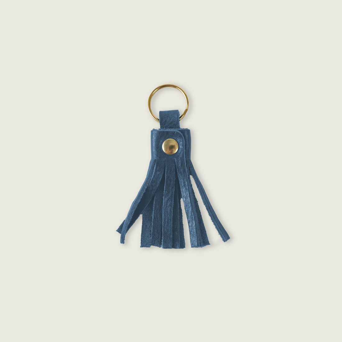 French Blue Bulldog Tassel Keychain
