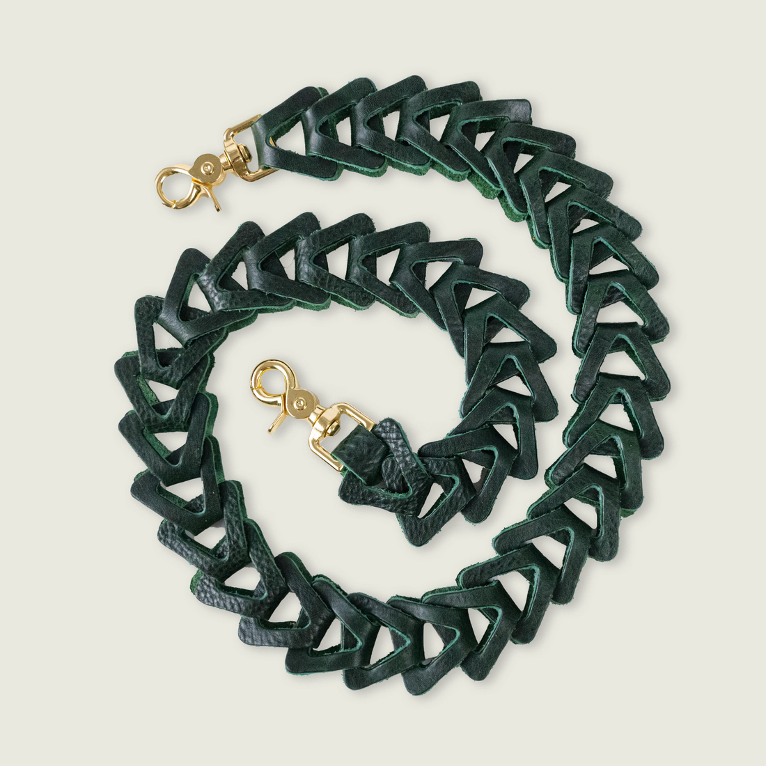Green Bulldog Chain Link Strap