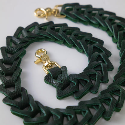 Green Bulldog Chain Link Strap