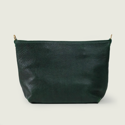 Green Bulldog East West Crossbody Tote