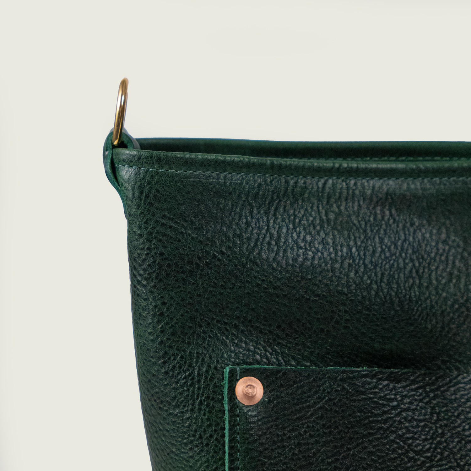 Green Bulldog Crossbody Travel Tote