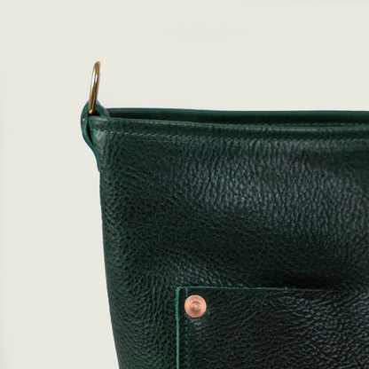 Green Bulldog Crossbody Travel Tote