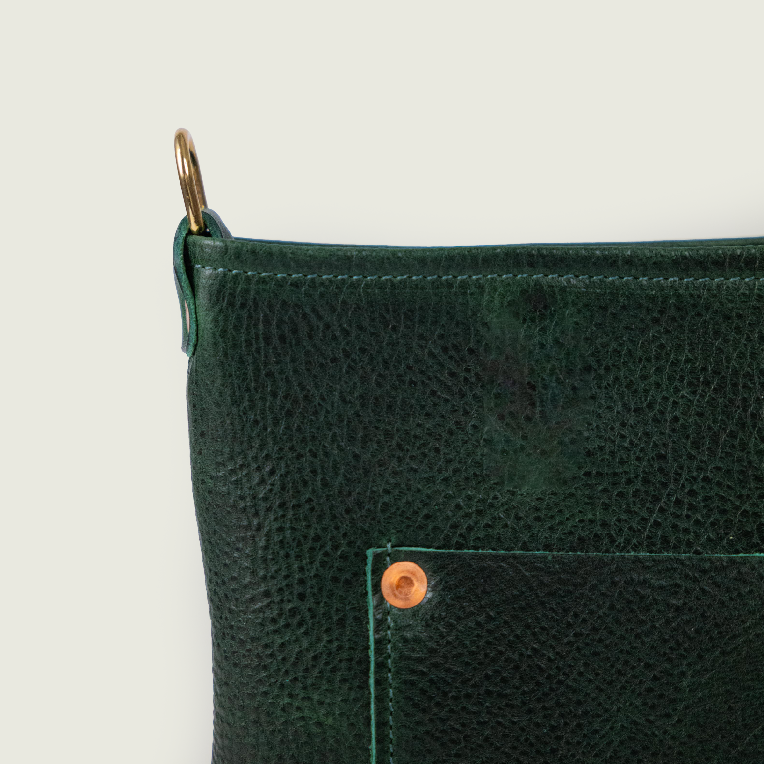 Green Bulldog Mini Crossbody Travel Tote