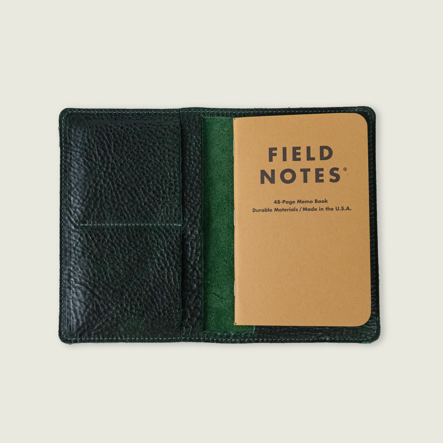 Green Bulldog Passport Wallet