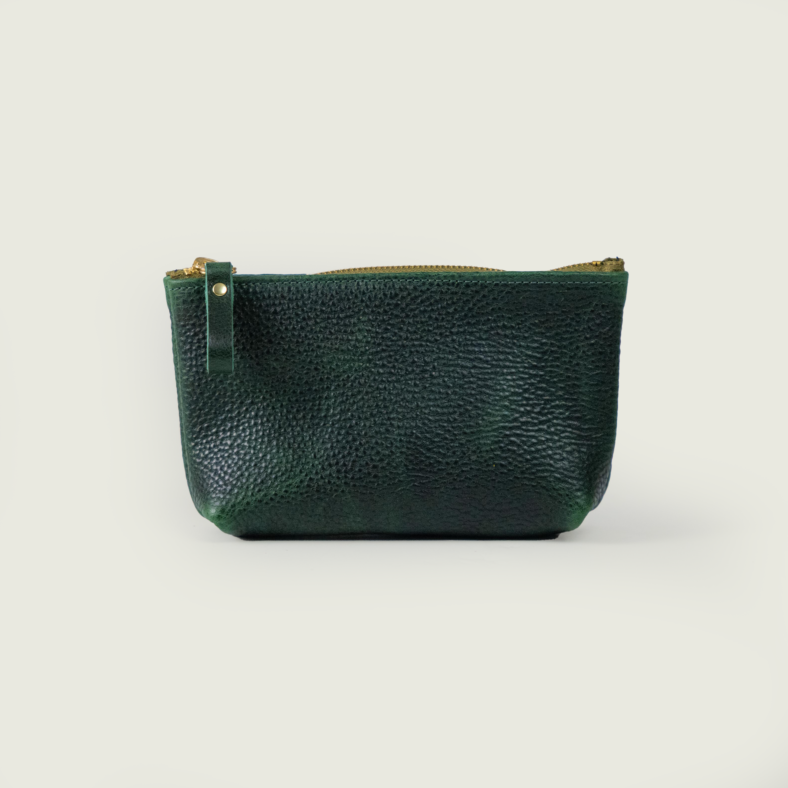Green Bulldog Small Cosmetic Case