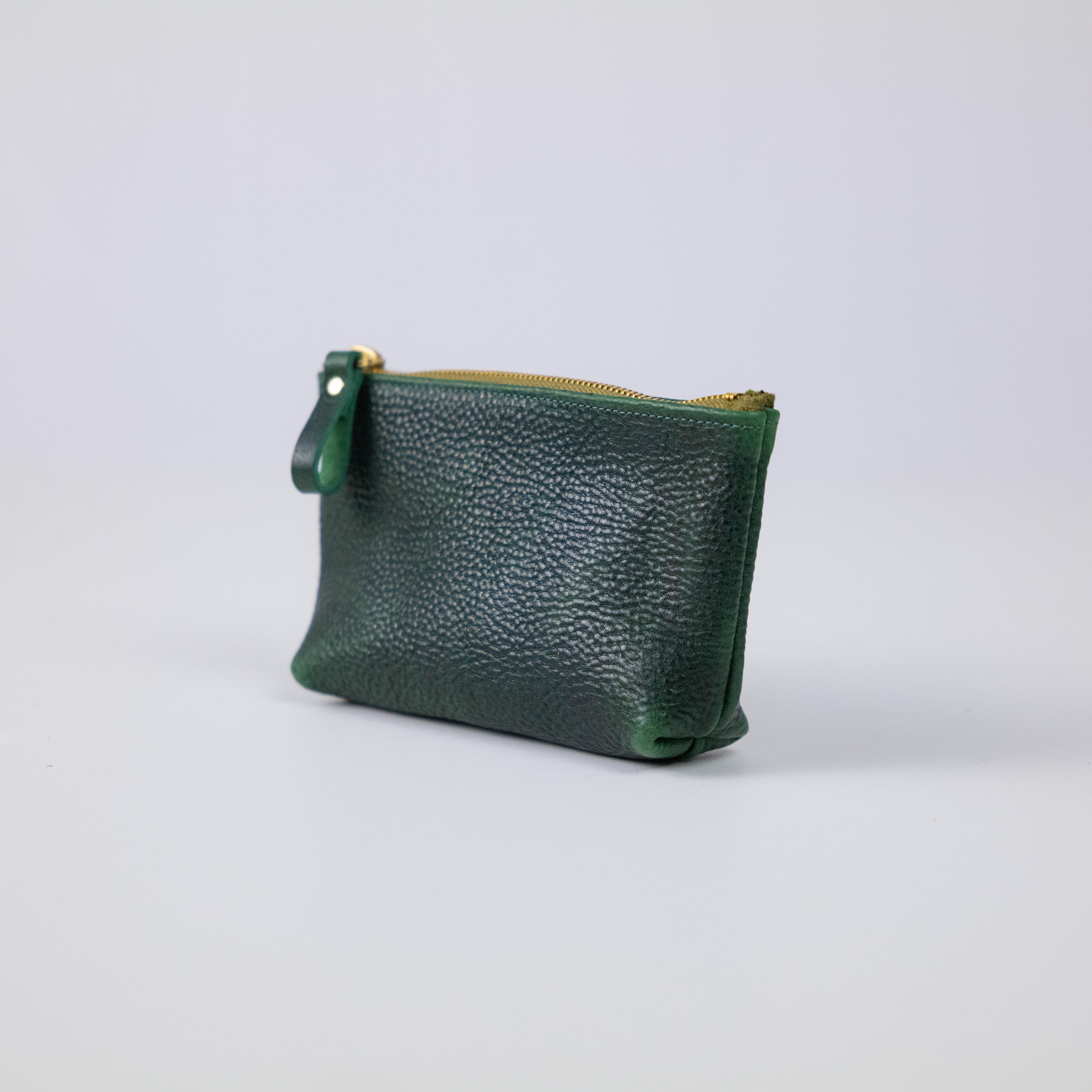 Green Bulldog Small Cosmetic Case