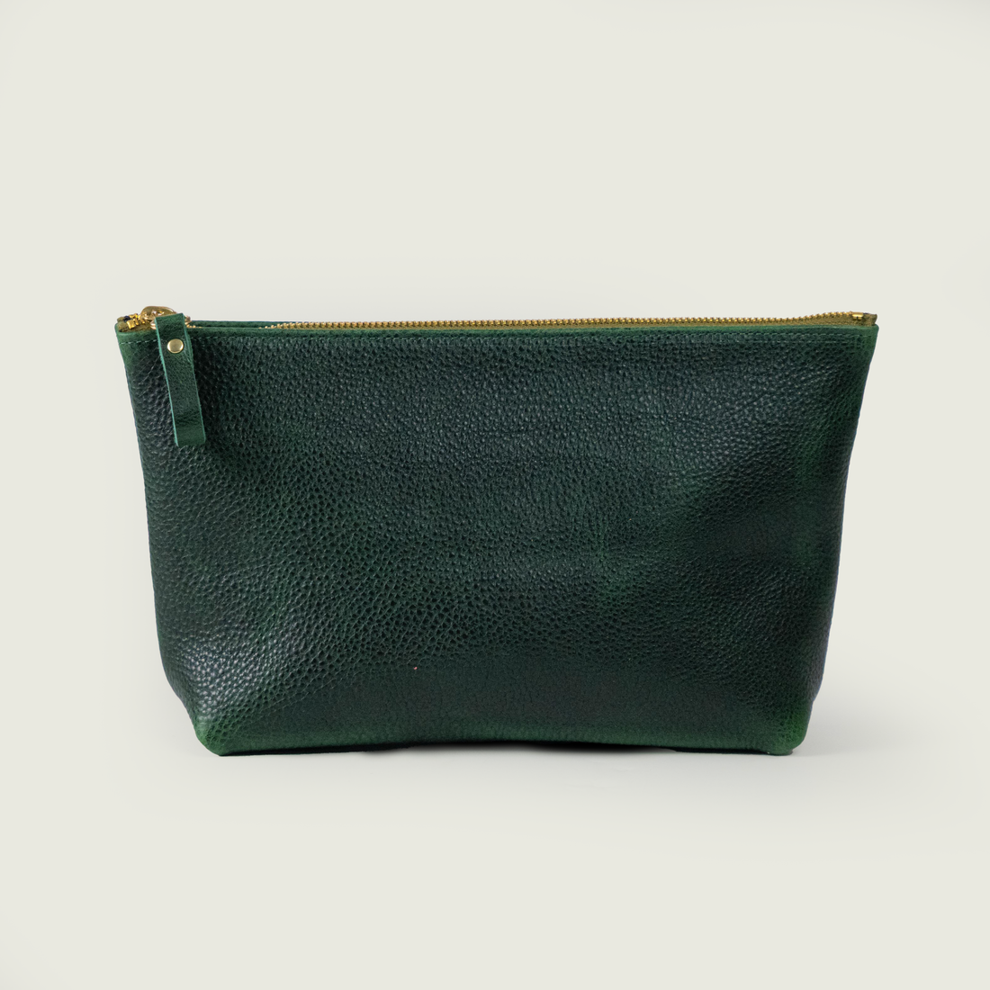 Green Bulldog Large Cosmetic Case