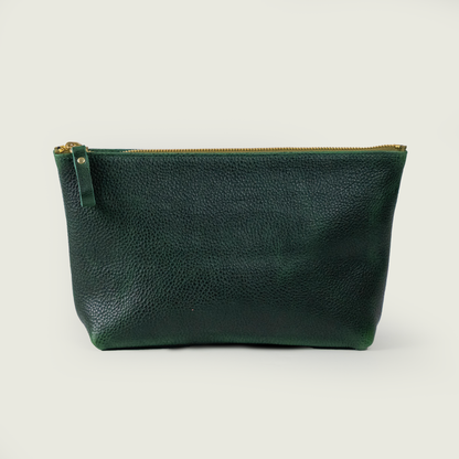 Green Bulldog Large Cosmetic Case