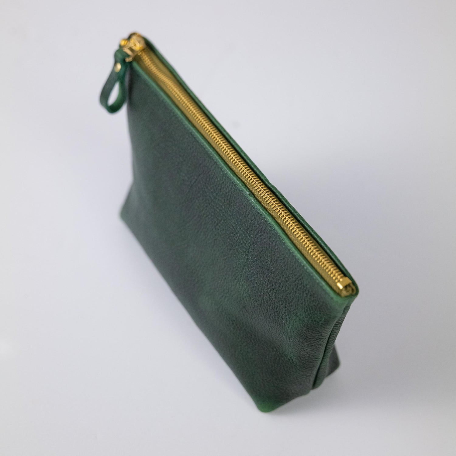 Green Bulldog Large Cosmetic Case