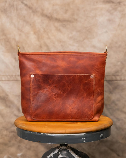 Very Tumbled Old English Derby Mini Crossbody Travel Tote