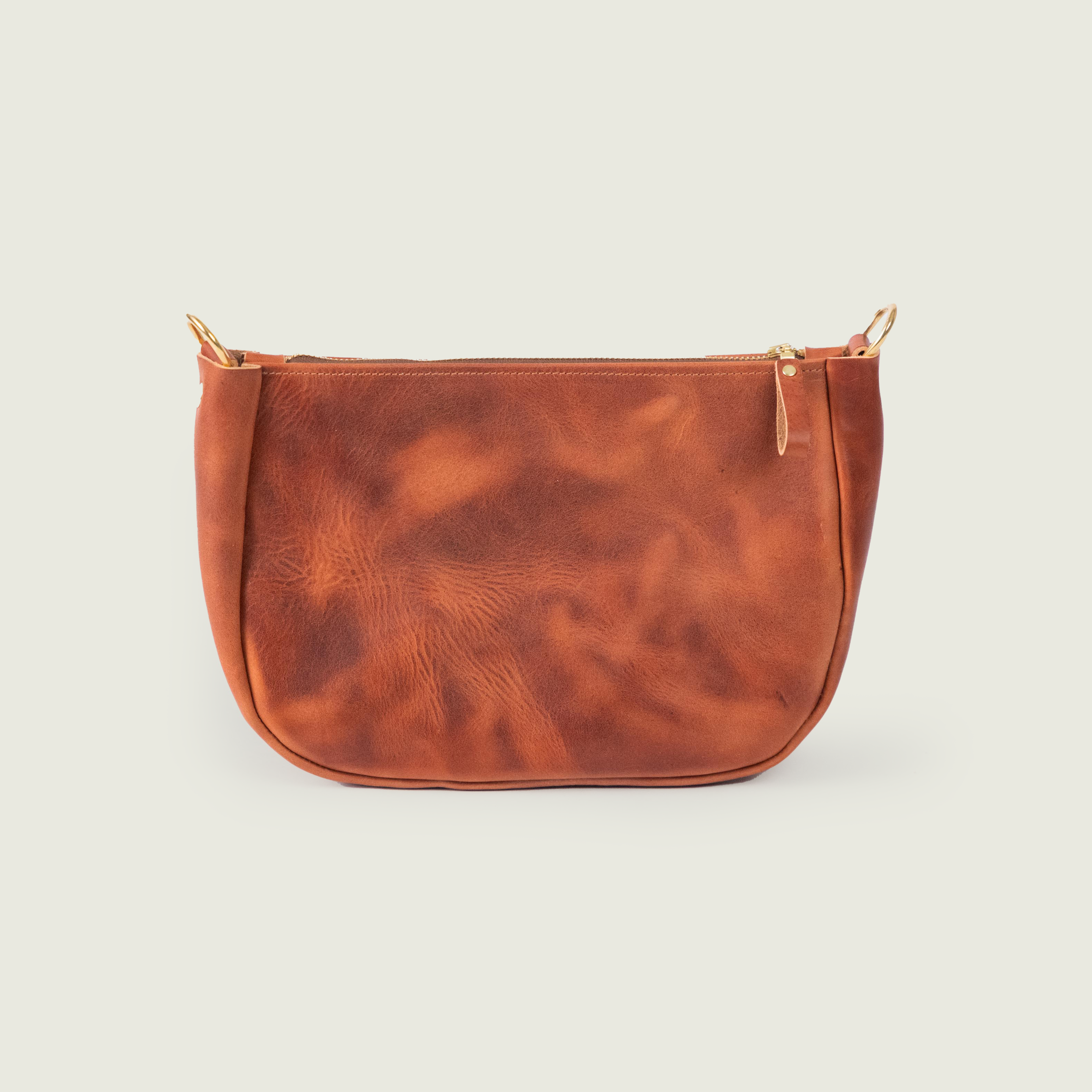 Very Tumbled Old English Derby Medium Crossbody Bag