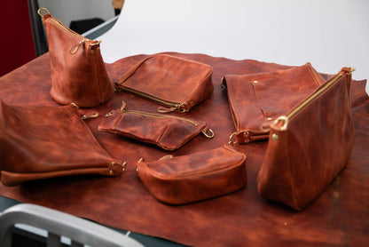 Very Tumbled Old English Derby Zip-Top Bucket Bag