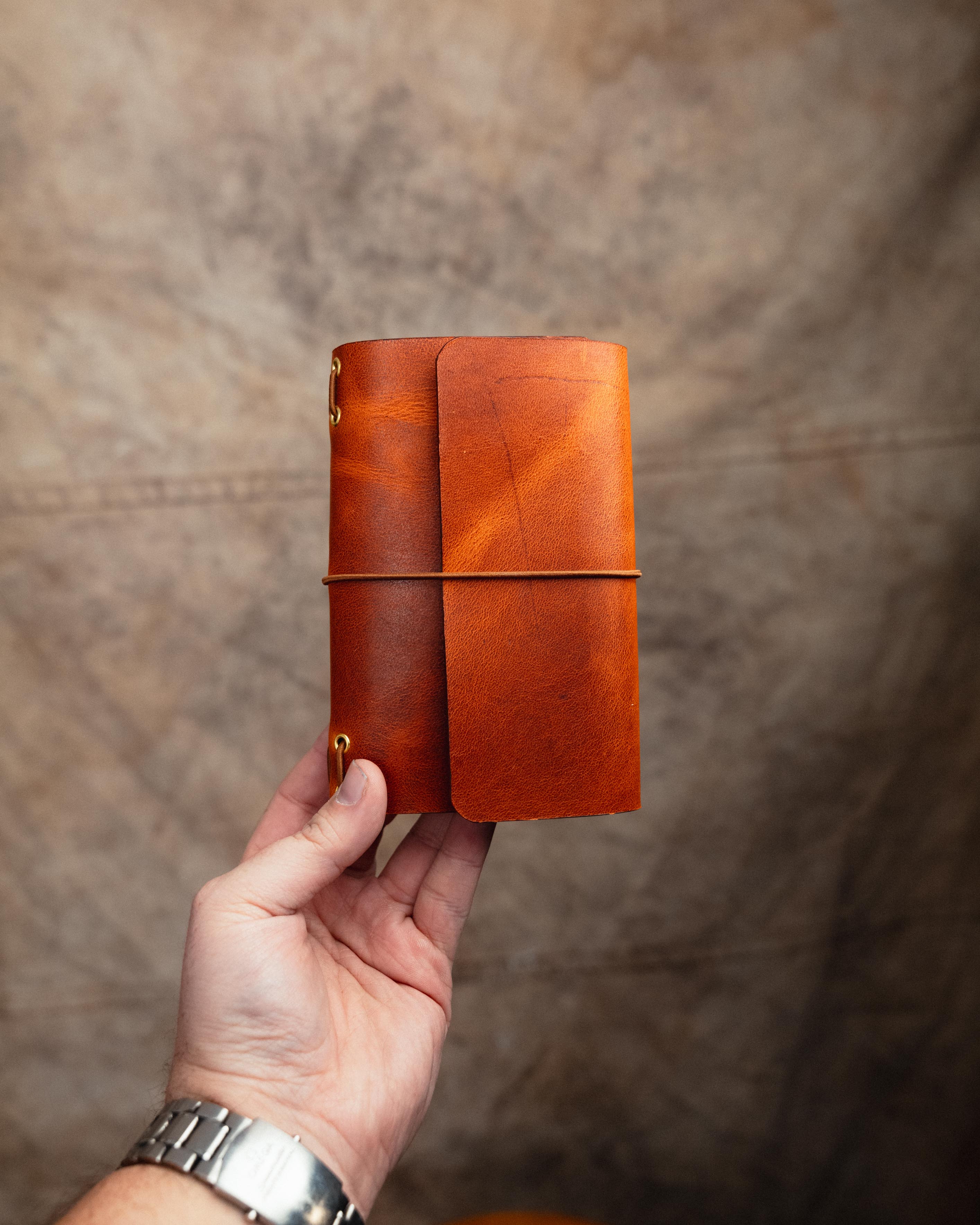 English Tan Dublin Mini Travel Journal