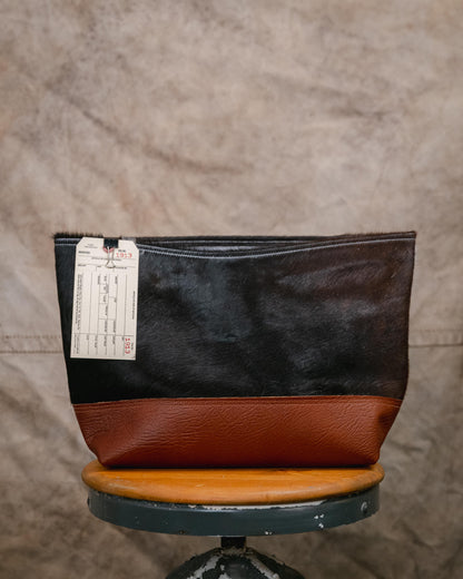 1913 Hair-on-Hide East West Panel Tote