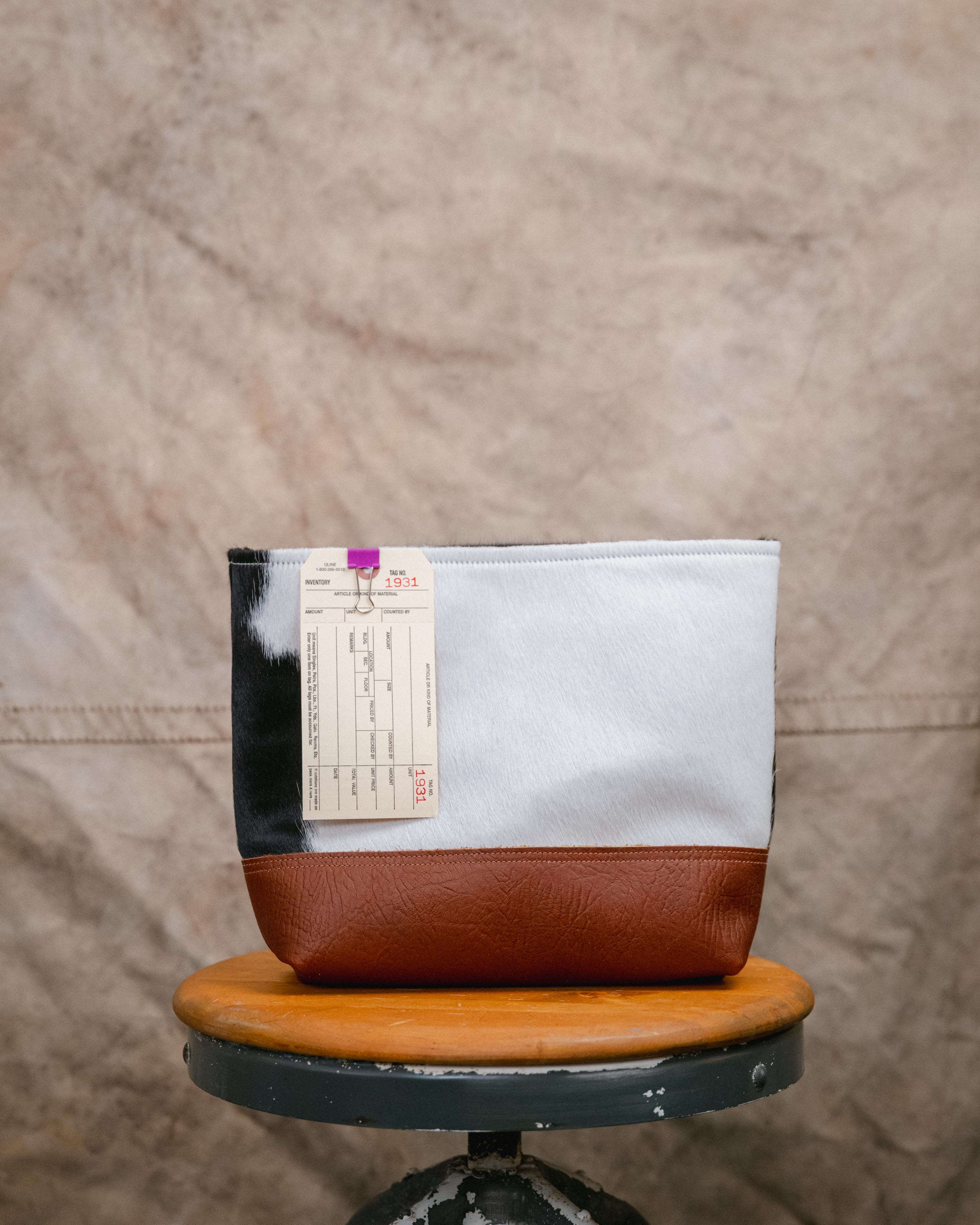 1931 Hair-on-Hide Mini Panel Tote