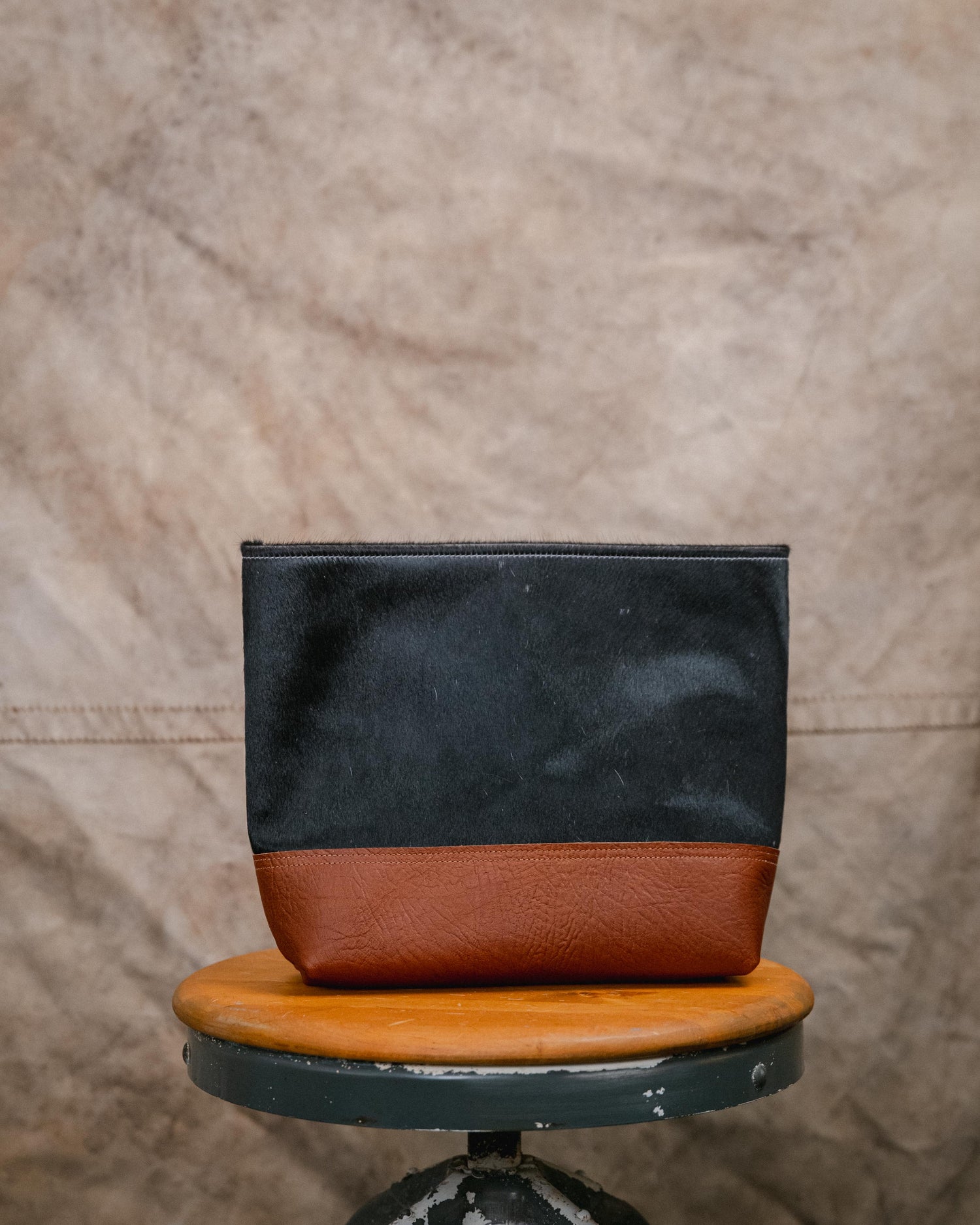 1931 Hair-on-Hide Mini Panel Tote