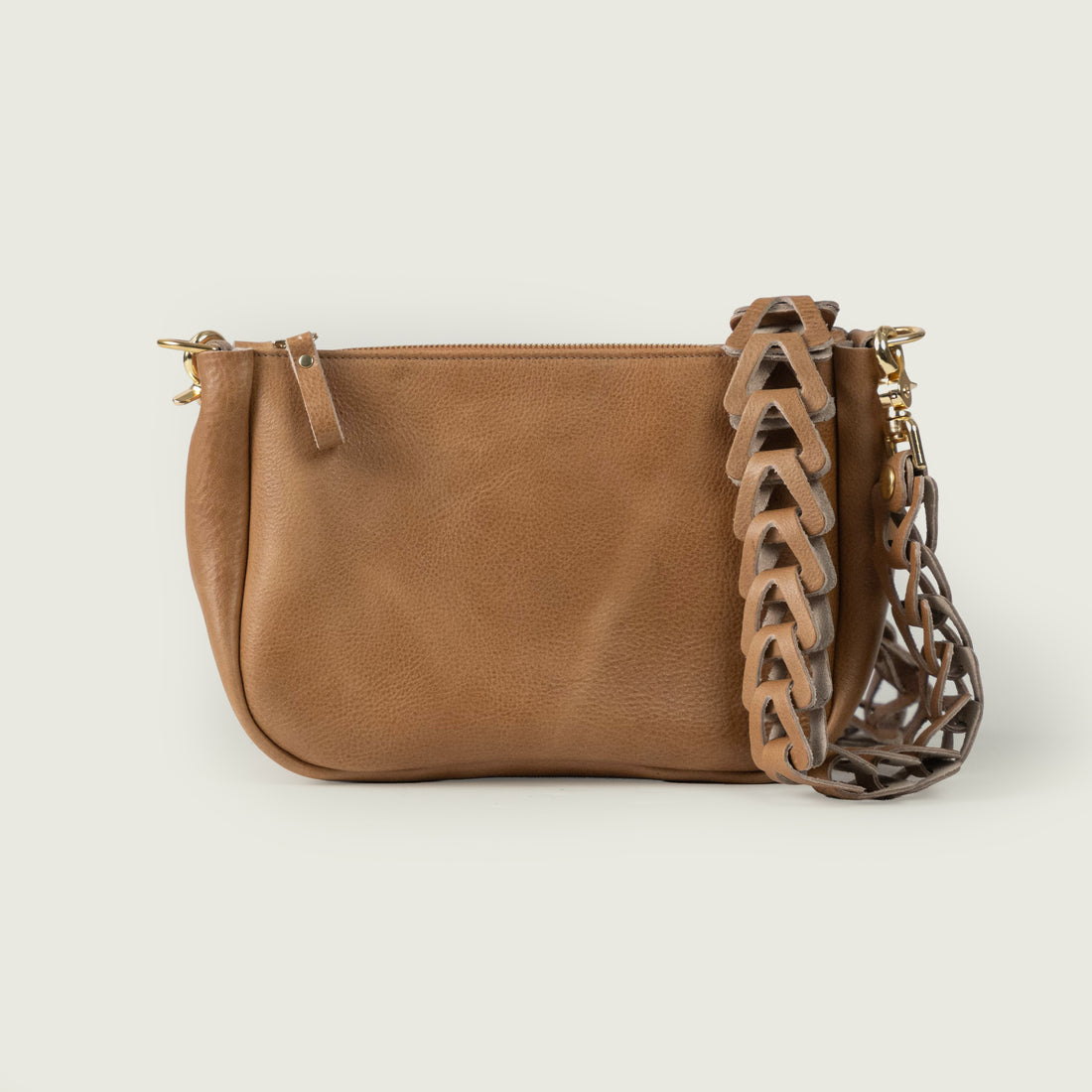 Sand Bulldog Medium Crossbody Bag