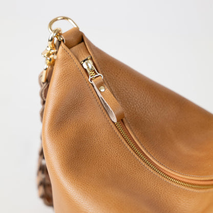 Sand Bulldog Zip-Top Bucket Bag