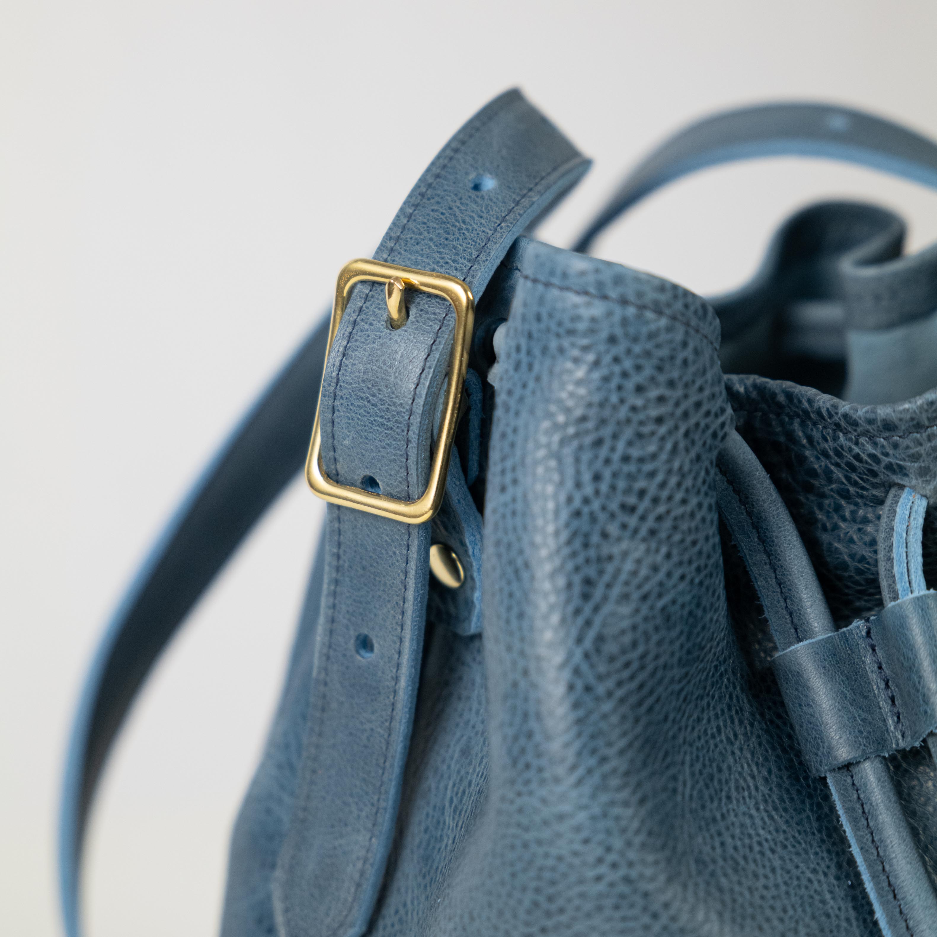 French Blue Bulldog Bucket Bag