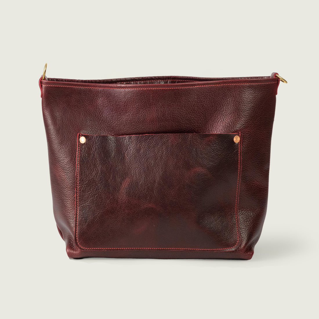 Dark Cherry Bulldog Crossbody Travel Tote Bundle