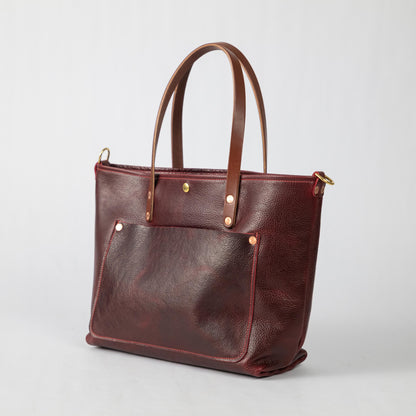Dark Cherry Bulldog East West Travel Tote Bundle