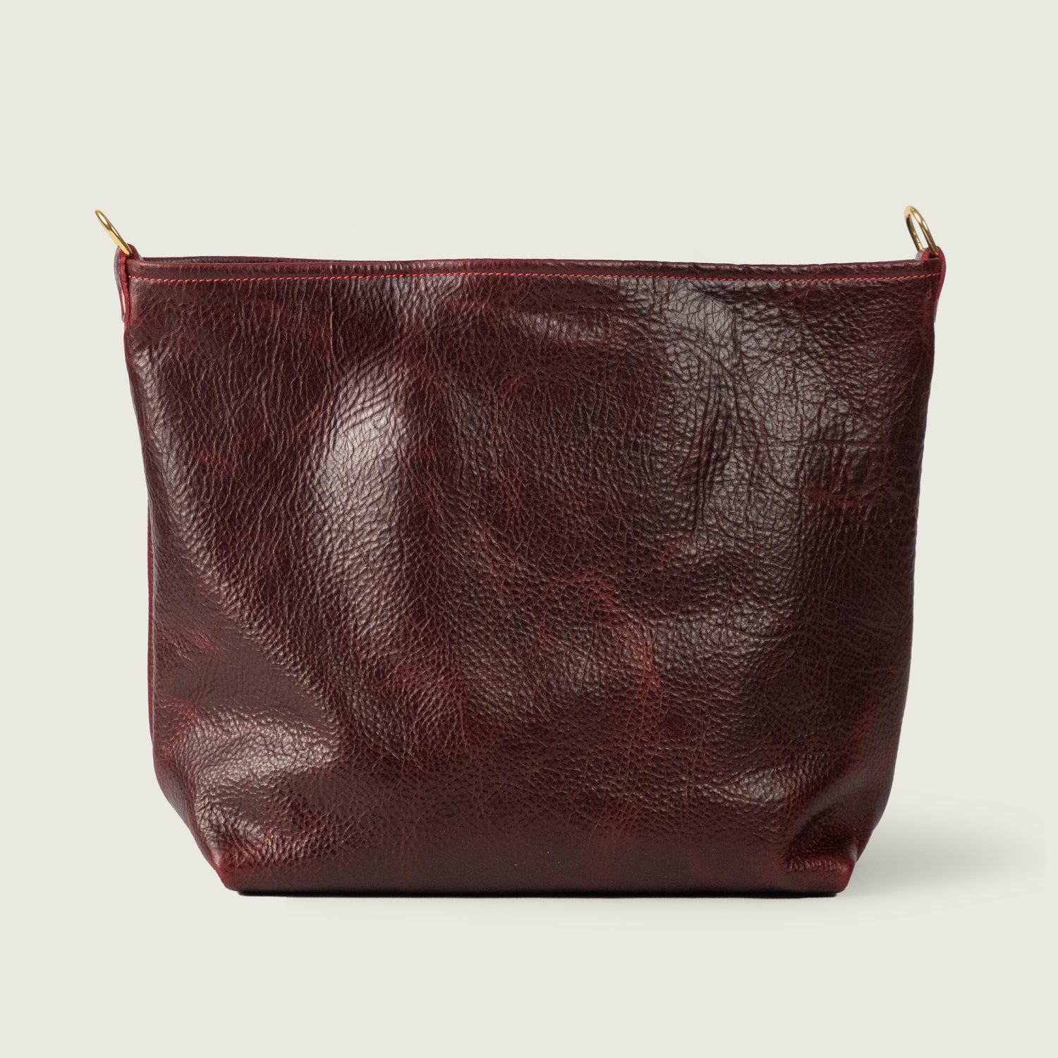 Dark Cherry Bulldog New Crossbody Tote